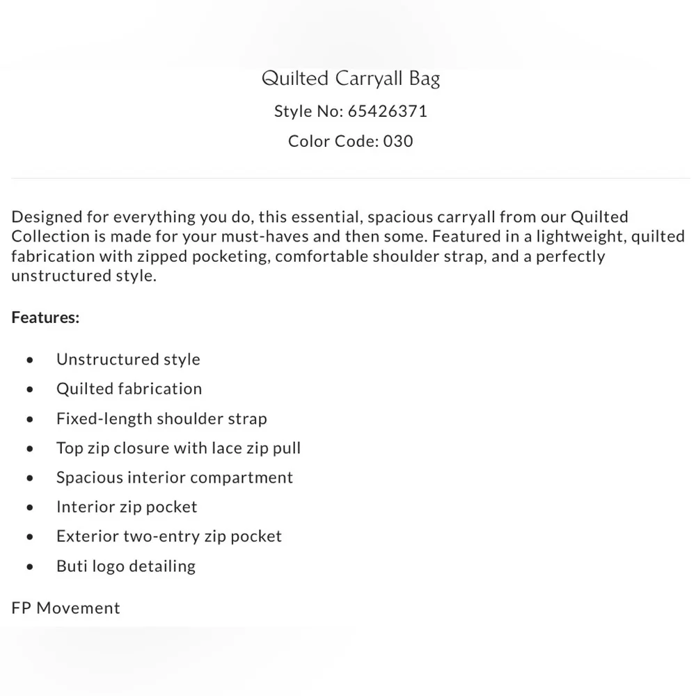 NWT Free People Movement Quilted Carryall Bag in Hot Coral 🪸 New $78 retail Tote - Picture 7 of 9